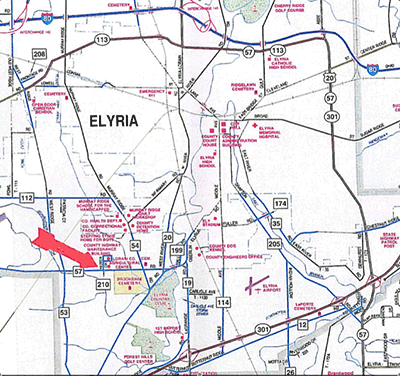 Map to Lorain SWCD